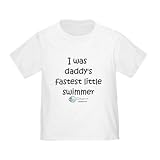 Infant Toddler Tshirt - 5.5oz.100% Cotton in White Yellow Light Pink or Baby Blue I was daddy's fastest little swimmer