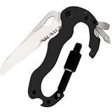 Kershaw Knives Kershaw Carabiner Tool with Black Body, ComboEdge