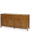 4-door Credenza 4 Drawers Honey