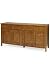 Kitchen & Housewares : 4-door Credenza 4 Drawers Honey