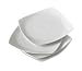 Royal Worcester Classic White Square Set of 4 Dinner Plates 10- 1/2 inch