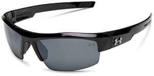 Under Armour Igniter Sunglass Shiny Black Frame W/ Gray Polarized Multiflection Lens.