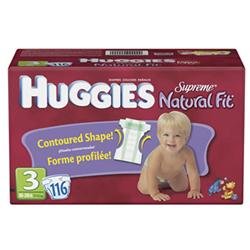 Huggies Supreme Natural Fit Diapers Size: 3