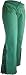 Women's Organic Cotton Active Pant with Insert Green - Small