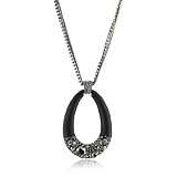 Kenneth Cole New York Urban Caviar Oval Pave Long P