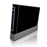Solid State Black Design Skin Decal Sticker for Nintendo Wii Body Console
