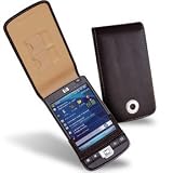 Covertec Luxury Flip Leather Case fits HP iPaq 200 210 211 212 214 series Covertec Leather Case - Black