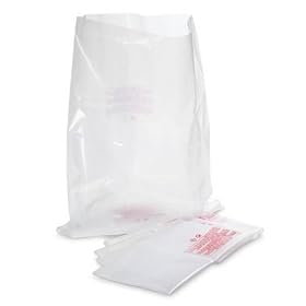 Clear Dust Collector Lower Bags, 500mm / 20" diameter, 5-pieces
