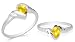 Jewelry : Pear Cut Citrine Ring Sterling Silver