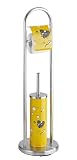 Wenko 18367100 Stand WC-Garnitur Speedy - Edelstahl rostfrei, &Oslash; 22 x 80 cm