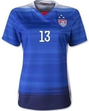 Kids Alex Morgan #13 Usa Womens 2015 Away Soccer Jersey, 3 Stars, Team Usa (24(8-9)year)