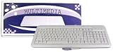 English & Portuguese (Portugal) Upson Multimedia PS2 Keyboard Beige
