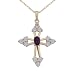 18k Yellow Gold Plated Sterling Silver Genuine title=