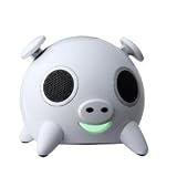 BIG PIG PIGGY POWER DIGITAL MP3 SPEAKER & SUBWOOFER SYSTEM - WHITE PIG (works with MP3 & MP4 Players, PC Computer, Laptop, PSP, Mobile Phone, X-Box & iPod via 3.5mm jack) 150pmpo music power (By Amethyst for Steepletone Products Ltd)