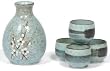 Japanese 5pc Sake Set, Spring Blossom