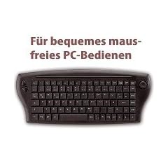 Funk Mini Tastatur mit Mausfunkton - Kabellose Tastatur und PC-Maus in einem!