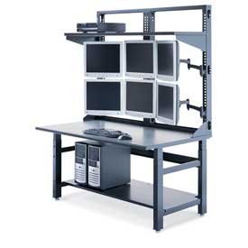 Flat Panel Monitor Support Bracket - One Arm