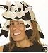 Velvet Spotted Heifer Cow Novelty HAT with Sound