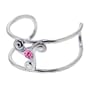 925 Sterling Silver Pink TRIBAL GEM Toe Ring