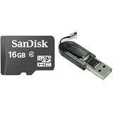 Sandisk 16GB 16G Micro SDHC Class 4 TF Memory Card with Micro SD Card Reader – Bulk Packed