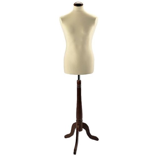 Deko-Woerner D-Schneiderbüste walnuss Dreibeinstän