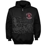 Oklahoma Sooners Black Zippity Full Zip Hoody Sweatshirt