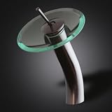 Single Handle Waterfall Bathroom Vanity Sink Faucet, Oil Rubbed Bronze