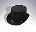 Deluxe Satin Top Hat Black