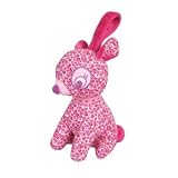 Tuc Tuc Pink Deer Pull String Musical Soft Baby Toy. Lullaby Crib Toy. Natural Berries Collection.