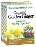 Organic Golden Ginger Tea 16 Bags ( Promotes Healthy Digestion ) Traditional Medicinals Teas