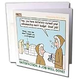 Rich Diesslins Funny KNOTS Scouting Cartoons - Satisfaction A Job Well Done - Salesmanship - Greeting Cards-6 Greeting Cards with envelopes