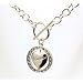 JORDAN Silver Plated 7.5" Tiffany Style Secret Message Heart Bracelet in a Smart Presentation Box