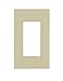 Leviton 1-Gang Decora Plus Screwless Wall Plate, 80301-SI, Ivory