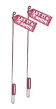 Western Red Flag Blade Guide Sticks, Pair With Mounting Hardware