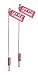 Western Red Flag Blade Guide Sticks, Pair With Mounting Hardware