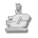 Central Michigan Chippewas 1/4in Sterling Silver C Charm