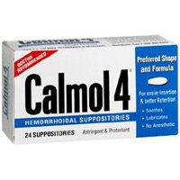 Calmol 4 Hemorrhoidal Suppositories - 24 Ea Calmol 4 Hemorrhoidal Suppositories - 24 Ea