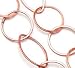 Copper 28mm Round and Marquise Flat Cable Chain Image