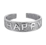 Sterling Silver Toe Ring Antique Finish Happy Toering