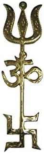 odishabazar 3.5 Inch Tri Shakti Yantra Showpiece - 9 Cm