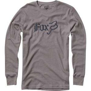 Fox Racing Side Head Thermal Long Sleeve T-Shirt - Small/Grey