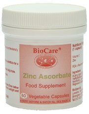 BioCare Zinc Ascorbate 60 Capsules