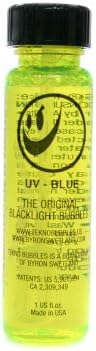 Tekno Bubbles Blue Black Light Bubbles, 1 Ounce Bottle