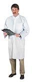 Polyethylene-Coated Polypropylene Lab Coats, Medium