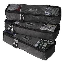 eBags Slim Packing Cubes – 3pc Set – Titanium