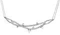 10k White or Yellow Gold Criss-Cross Rope Chain with Diamond  (1/10 cttw, I-J Color, I2-I3 Clarity)
