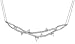 10k Choice of White or Yellow Gold Criss Cross Rope Chain w/ Diamond  (1/10 cttw, I-J Color, I2-I3 Clarity)