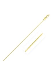 1.0mm 10K Yellow Gold Gourmette Chain
