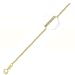 14K Gold Franco Chain 0.9mm 18 inch with Spring-Ring Lock Yellow Gold Chain