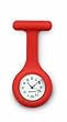 Montre � gousset d'infirmi�re - Rouge - Silicone (contr�le infection) + HOUSSE SILICONE BLEU OFFERTE!!